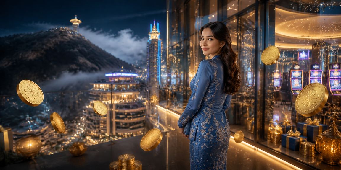 Pemain pertaruhan sukan berpakaian baju kurung di Genting Highlands Malaysia