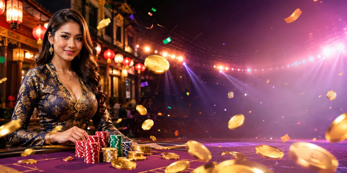 Suasana permainan baccarat dan pertaruhan kasino gaya tempatan di Ipoh Malaysia